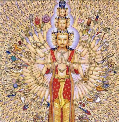 El Bodhisattva Avalokiteshvara con Ocho Brazos - ¡Un Icono de Compasión en la Dinastía Lý!